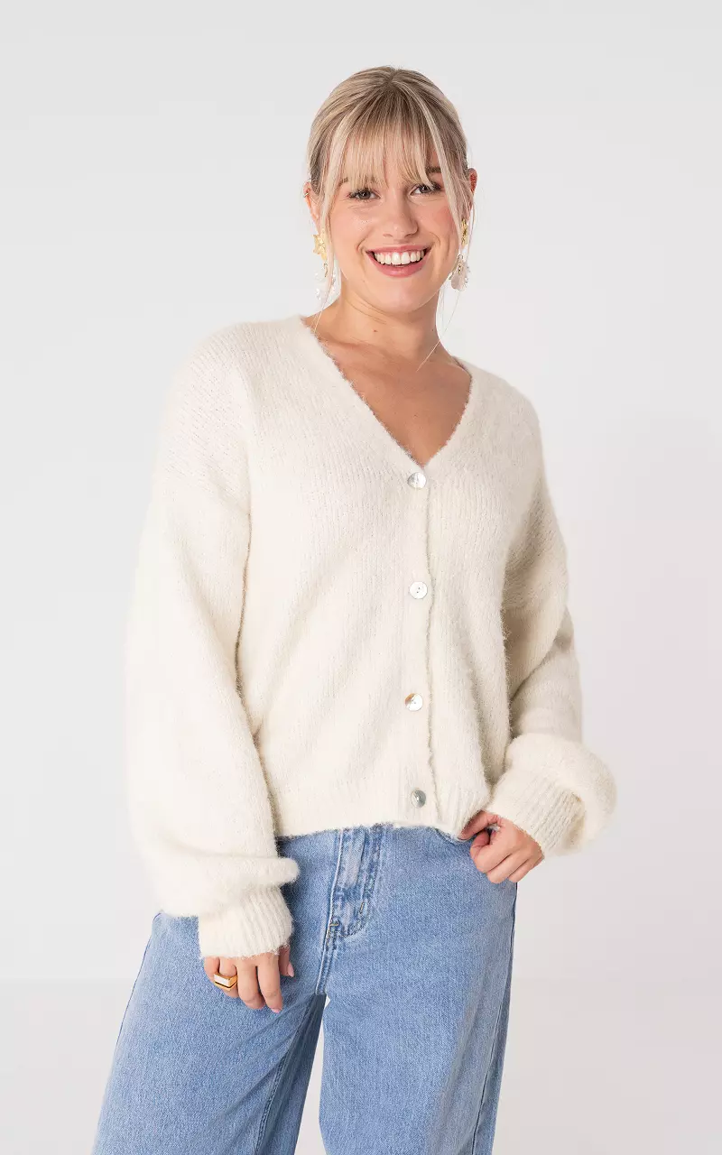 Cardigan with buttons White