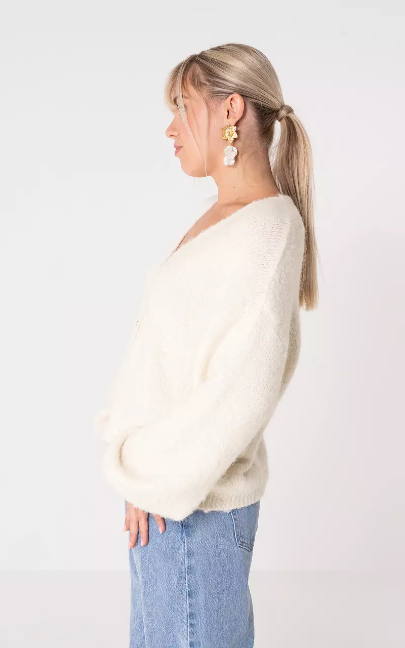 Cardigan with buttons White