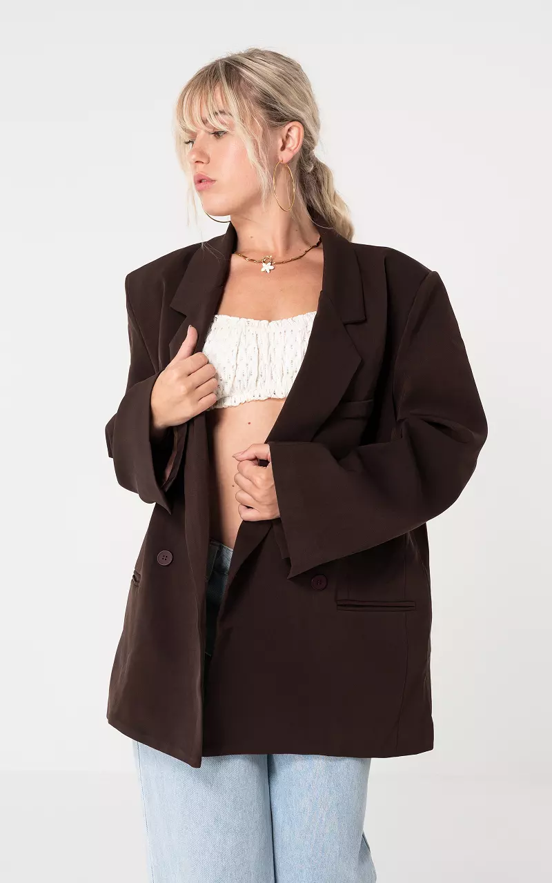 Oversized blazer Dark Brown