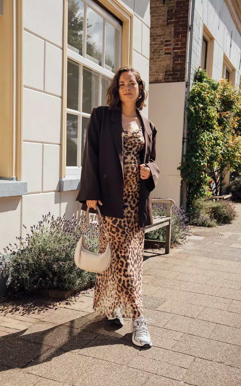 Oversized blazer Donkerbruin