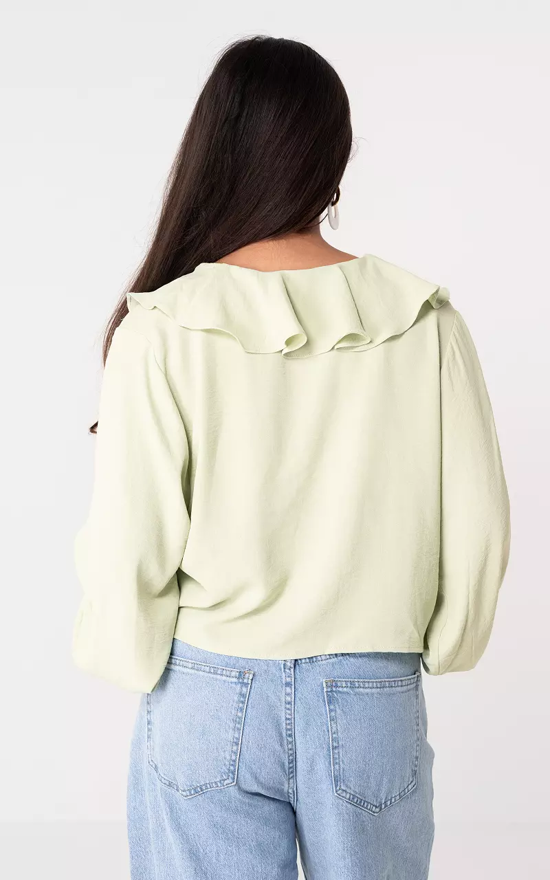 Blouse with bows Mint