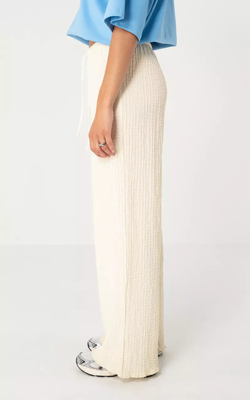 Straight leg trousers Cream