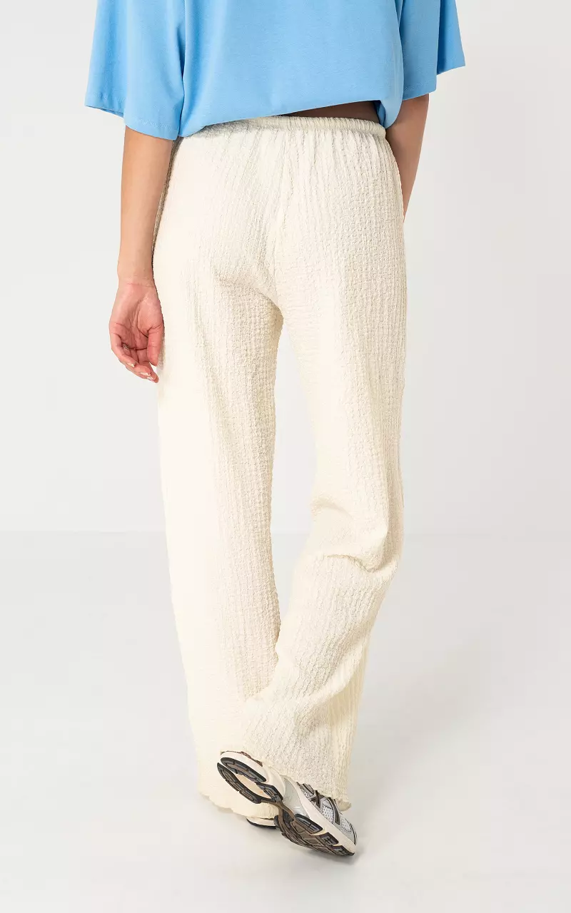 Straight leg trousers Cream