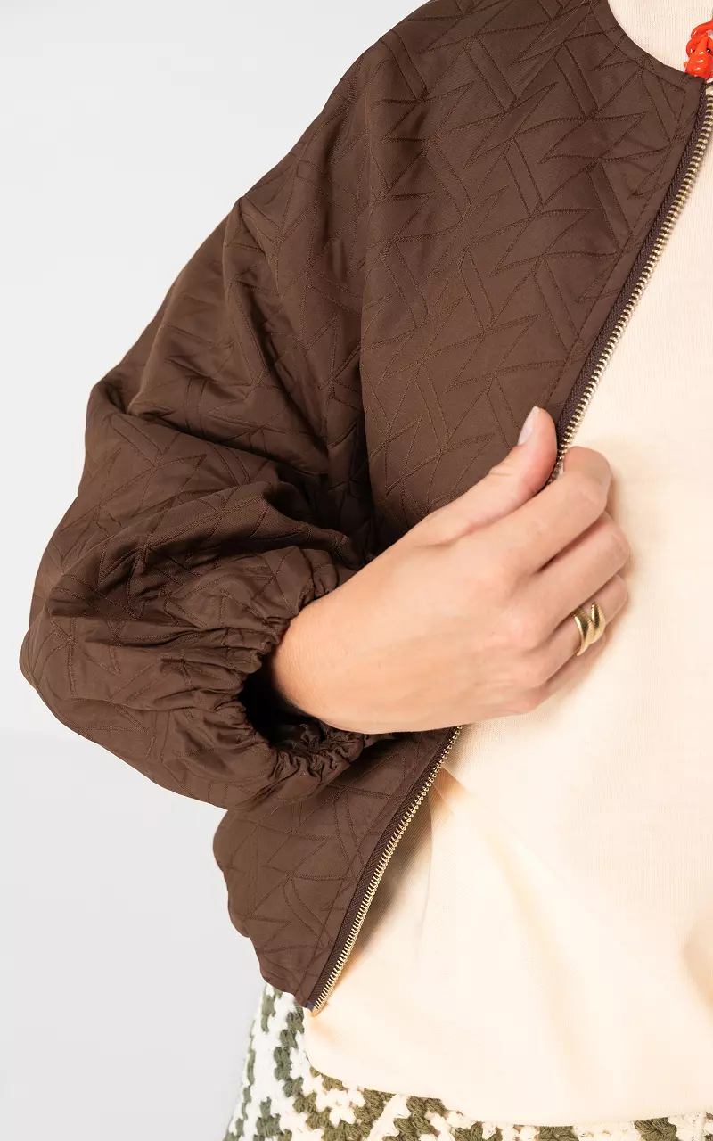 Bomberjacke Dunkelbraun