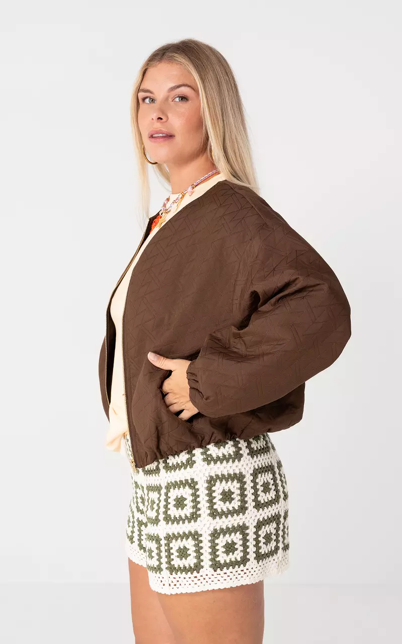 Bomberjacke Dunkelbraun