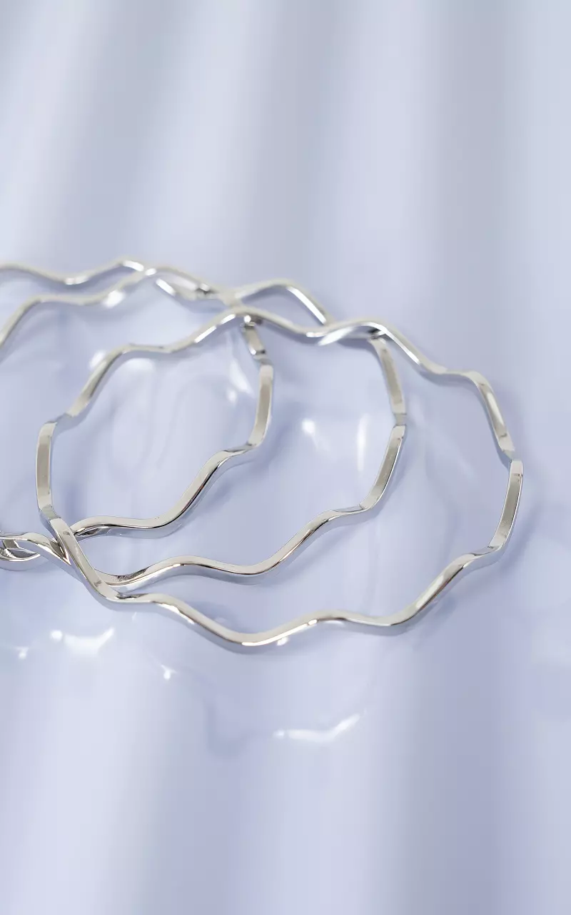 Set of three bracelets Silver