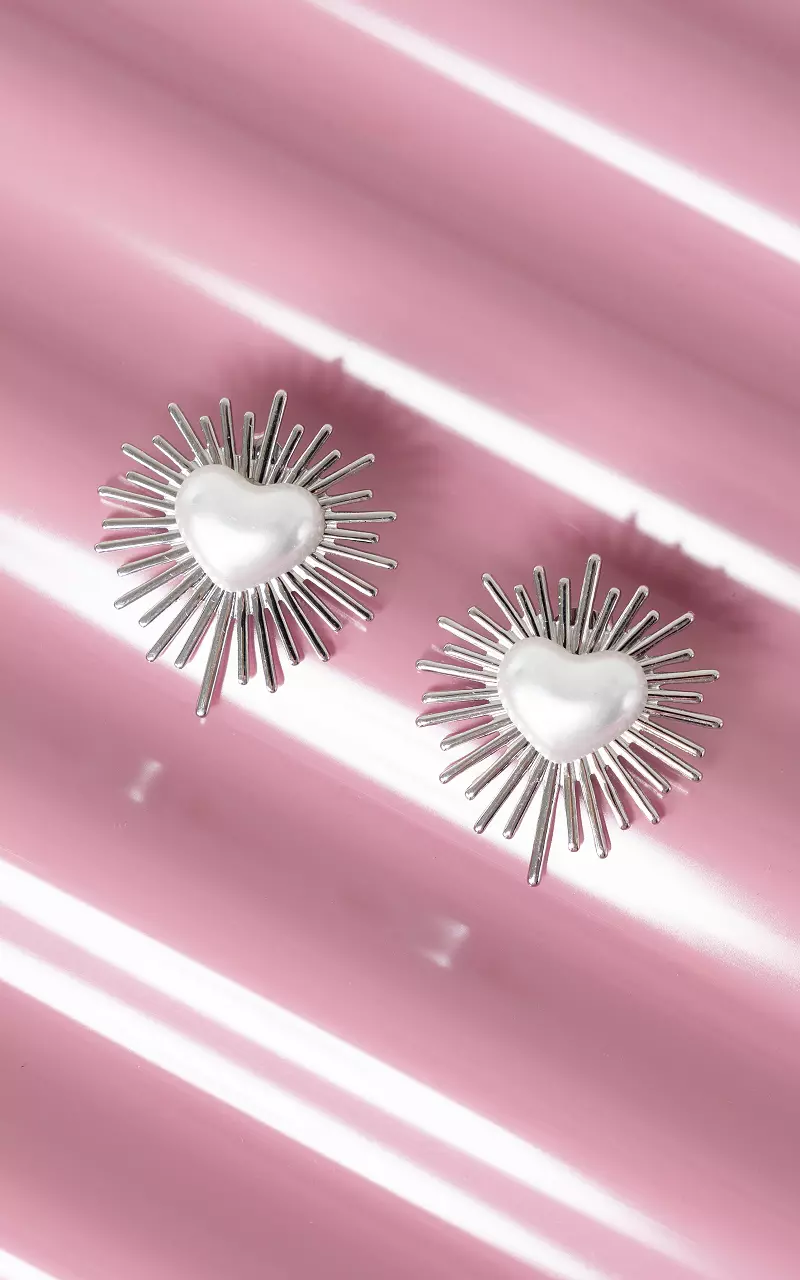 Ohrstecker mit Herz Silber