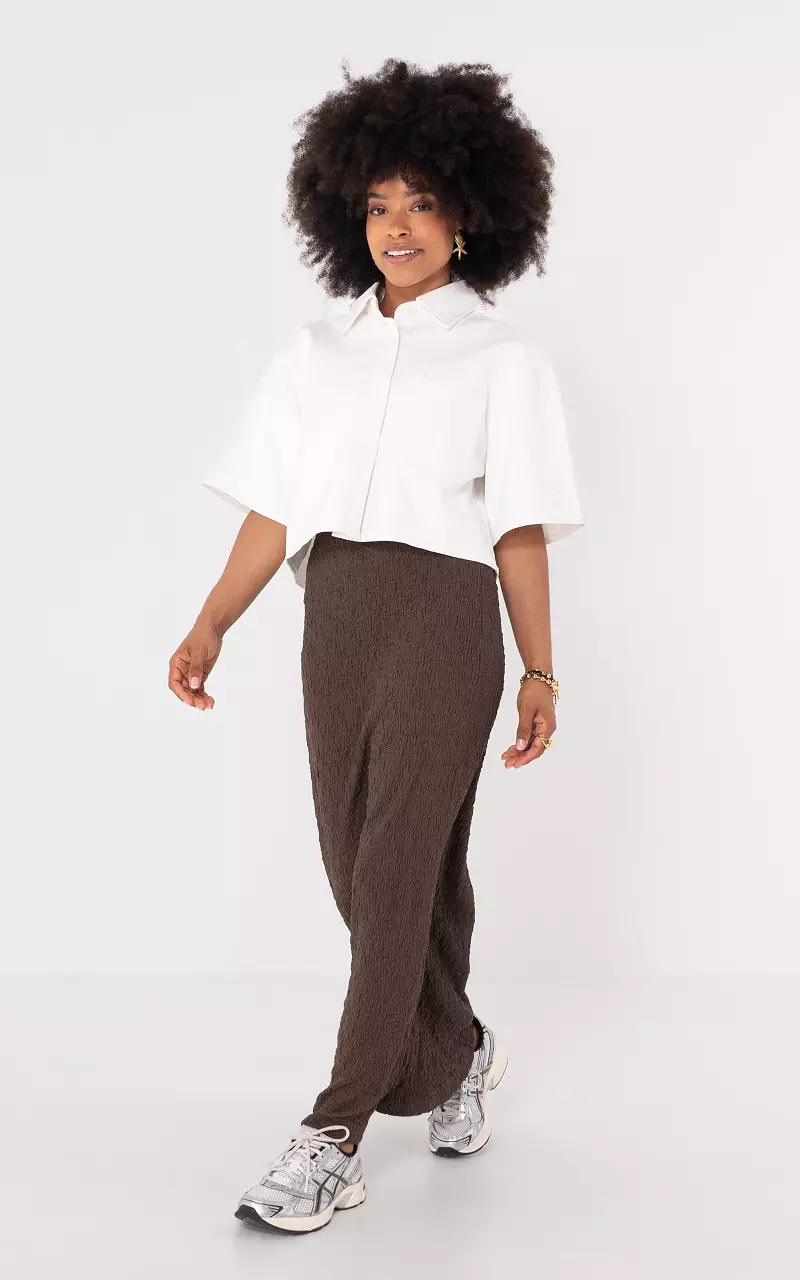 Stretchy skirt Dark Brown