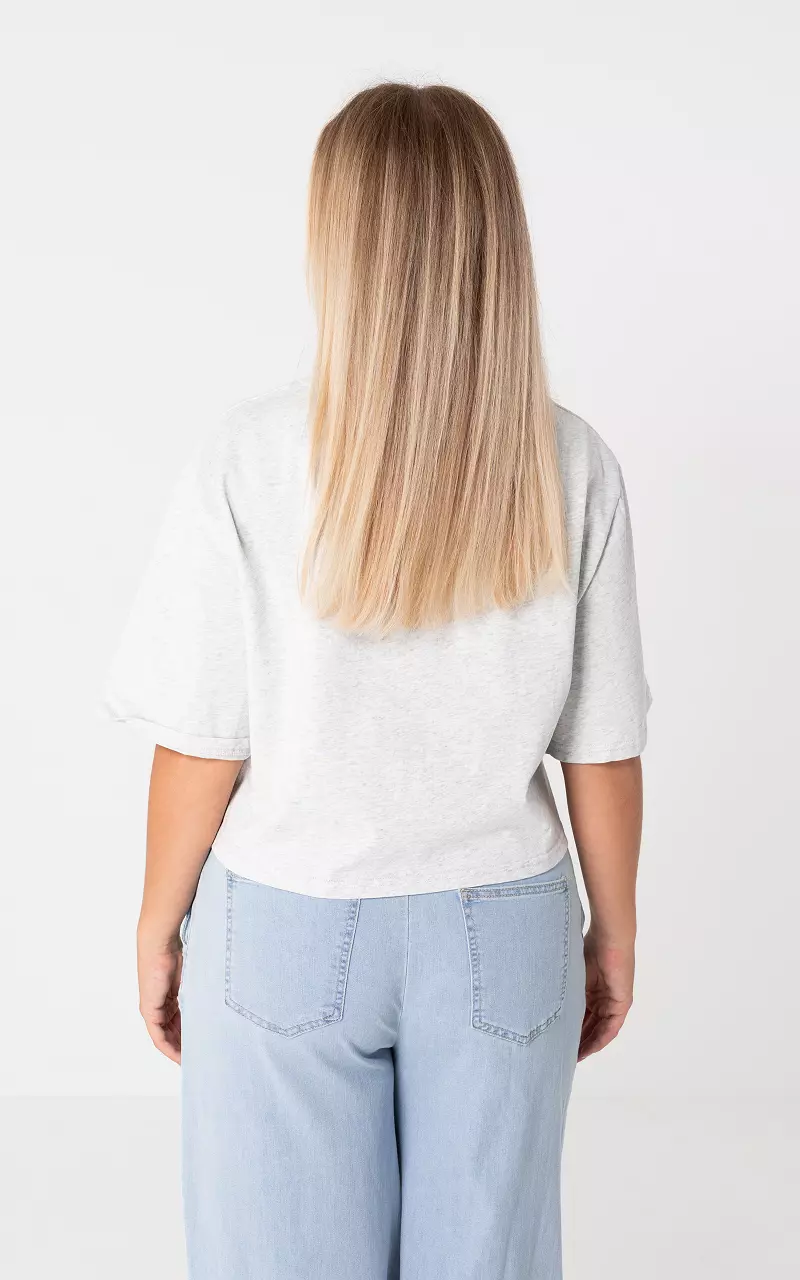 Cropped top Light Grey Blue