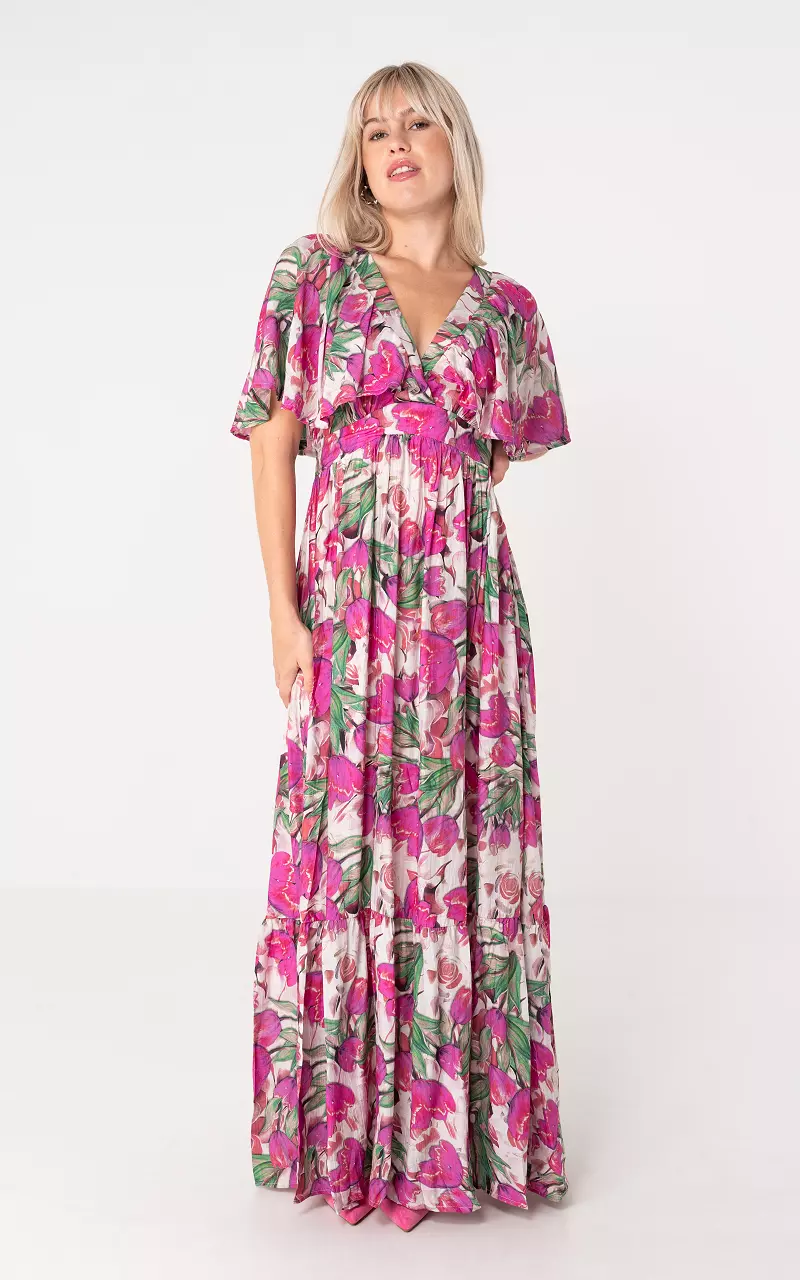 Maxi dress Fuchsia Green
