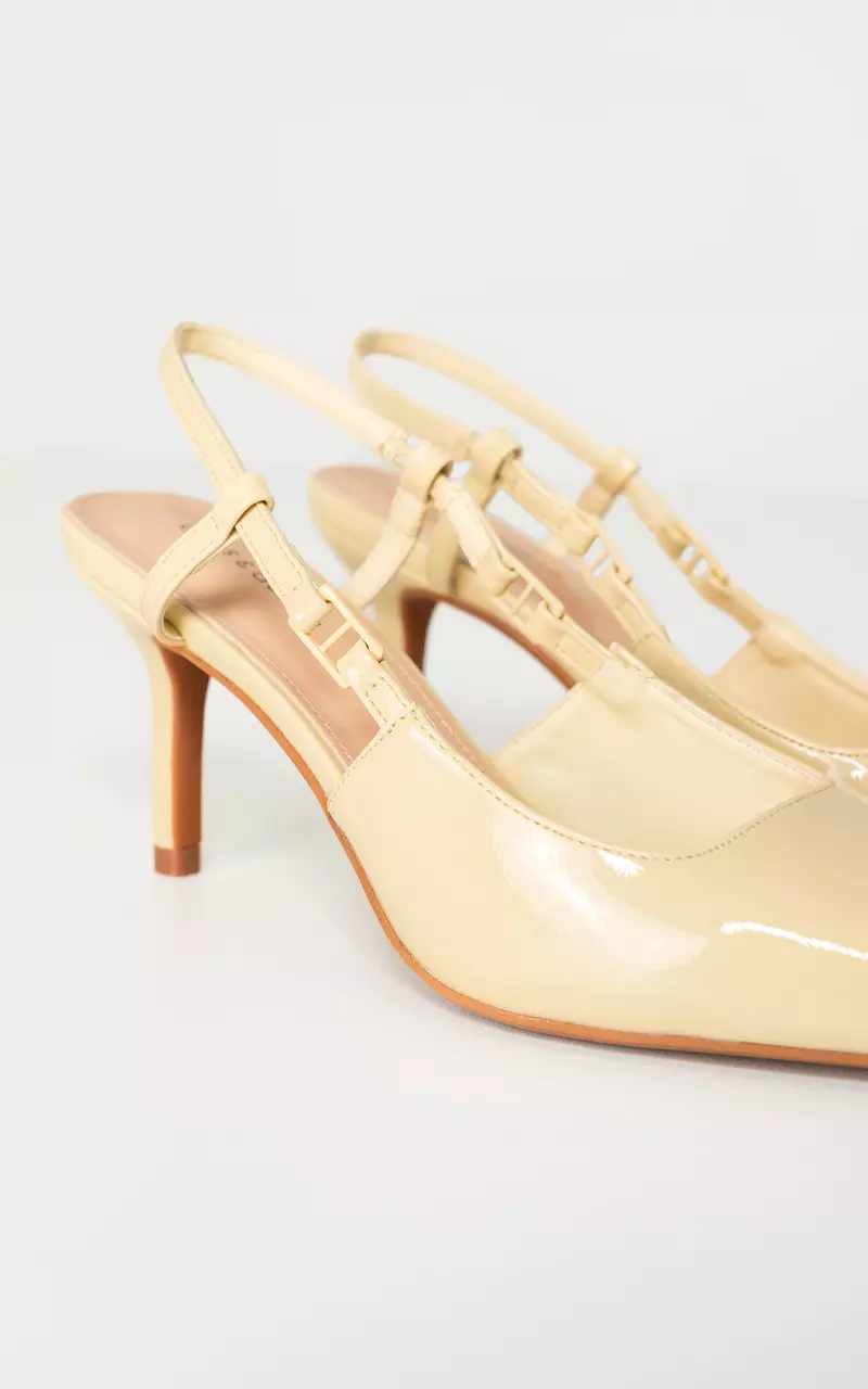 Heels with pointed toe Light Yellow