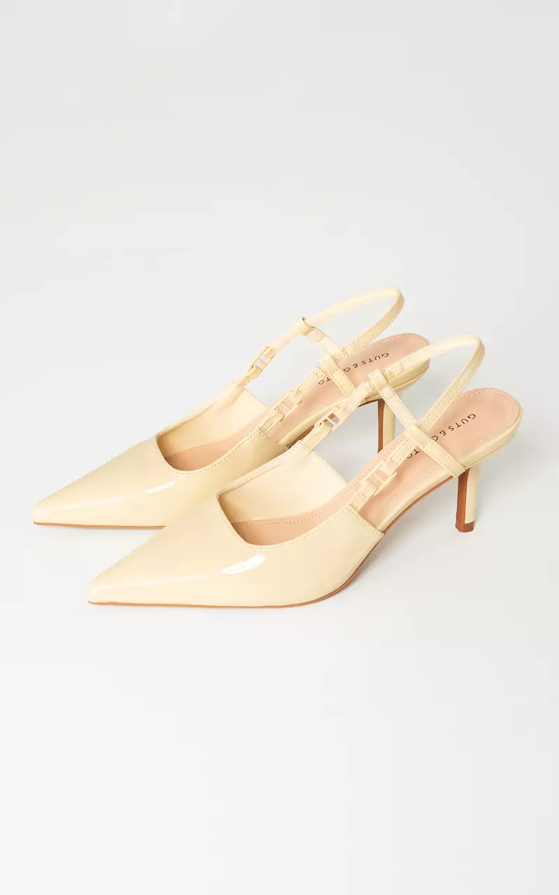 Heels with pointed toe Light Yellow