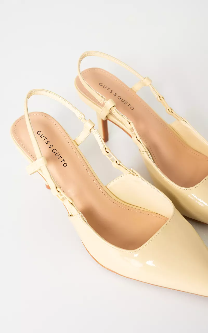 Heels with pointed toe Light Yellow