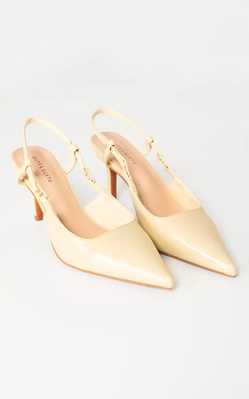 Heels with pointed toe Light Yellow