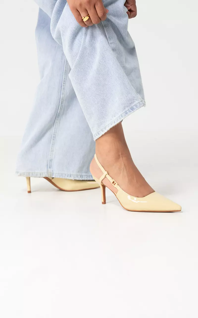 Heels with pointed toe Light Yellow
