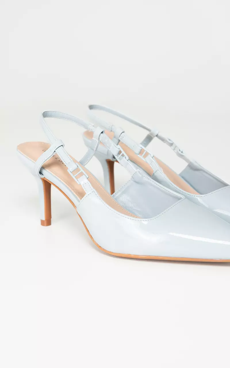 Heels with pointed toe Light Blue