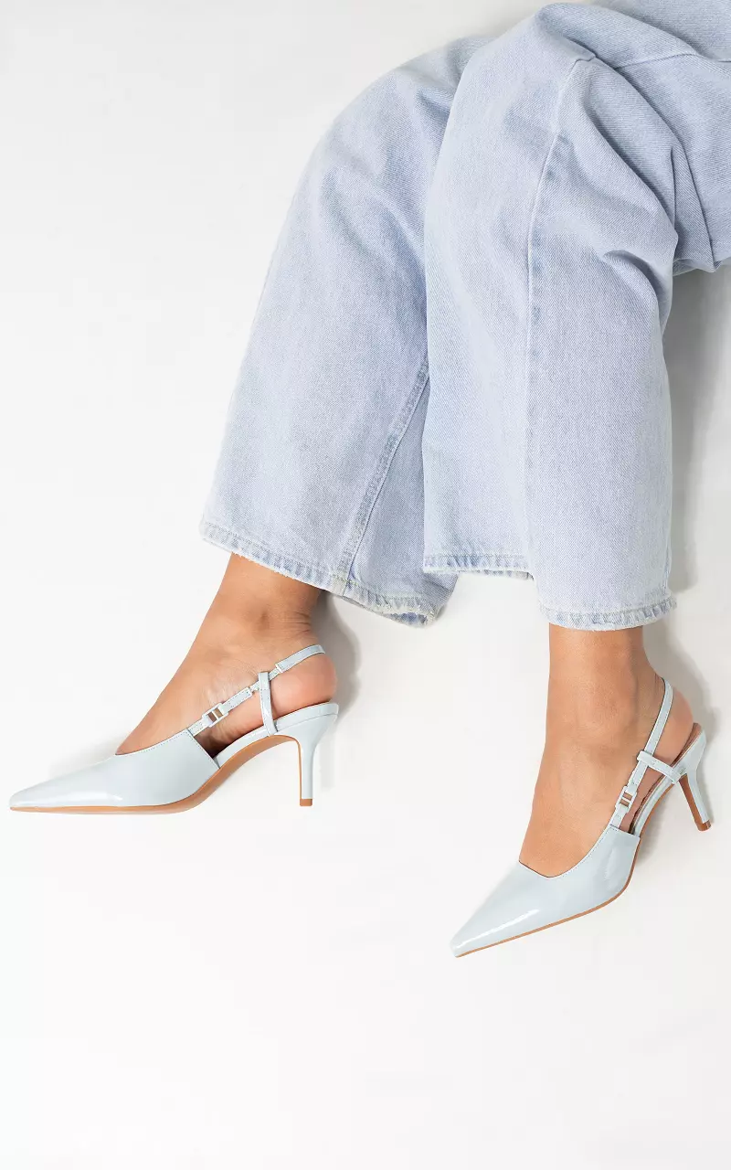 Heels with pointed toe Light Blue