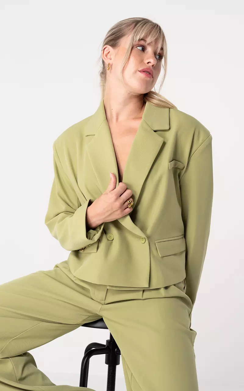 Short blazer Light Green