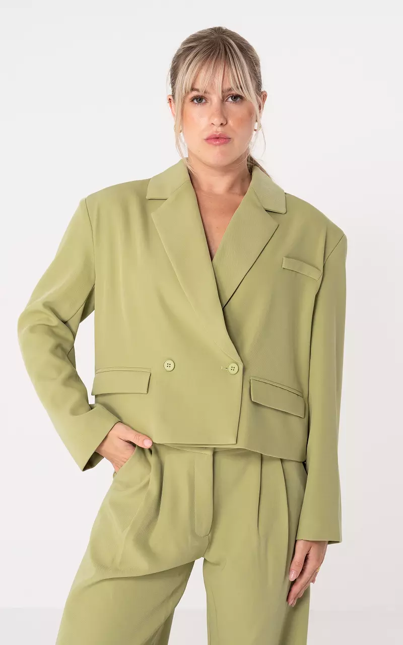 Short blazer Light Green