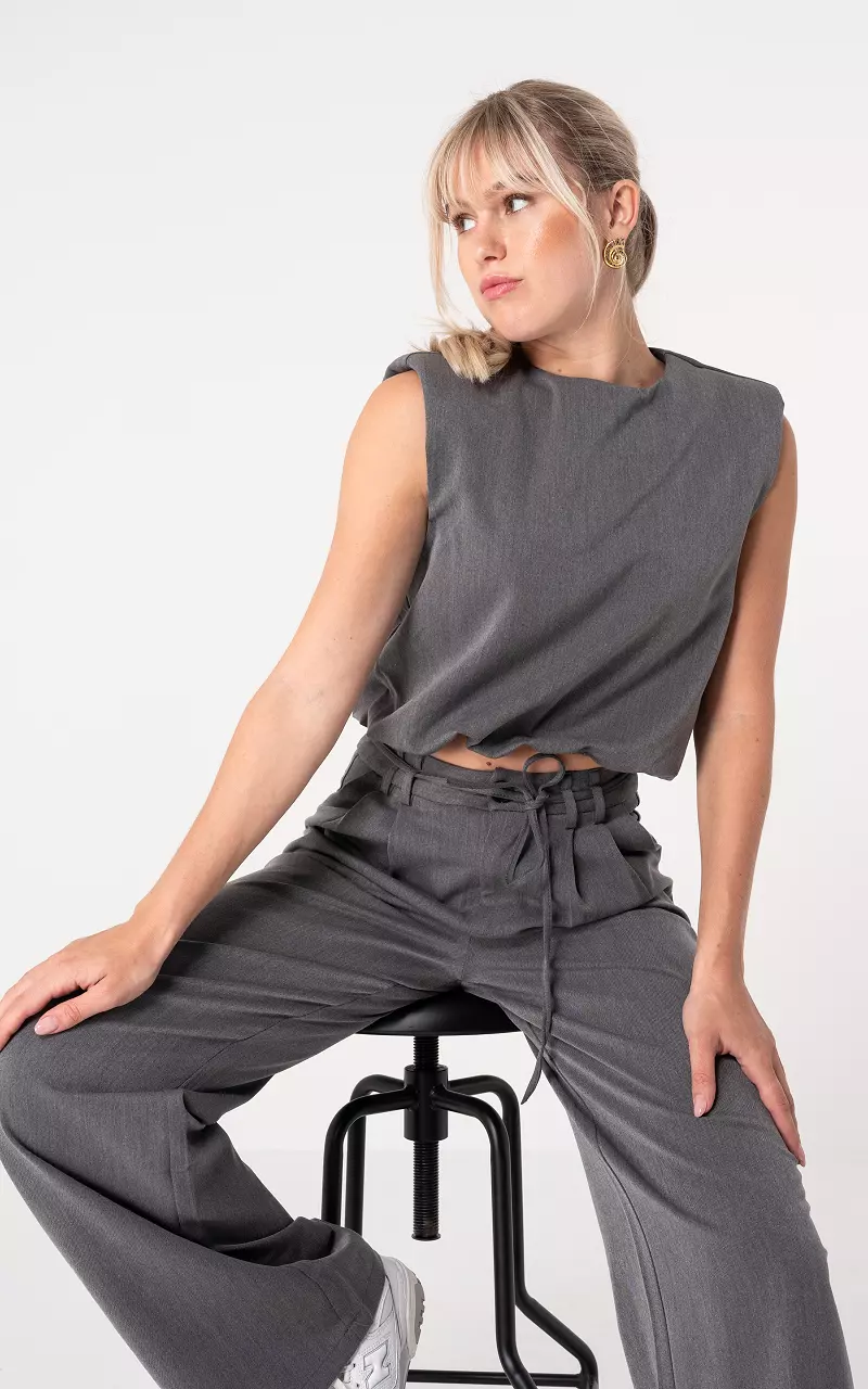 Cropped top Dark Grey