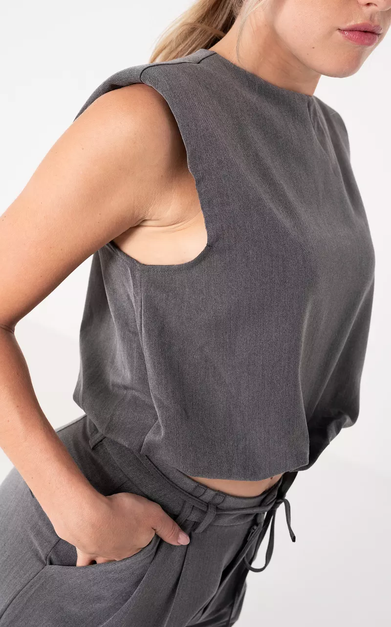 Cropped top Dark Grey