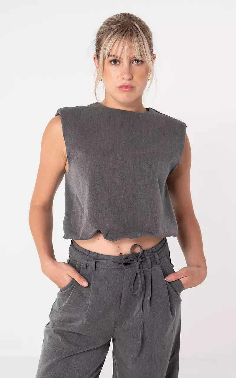 Cropped top Dark Grey