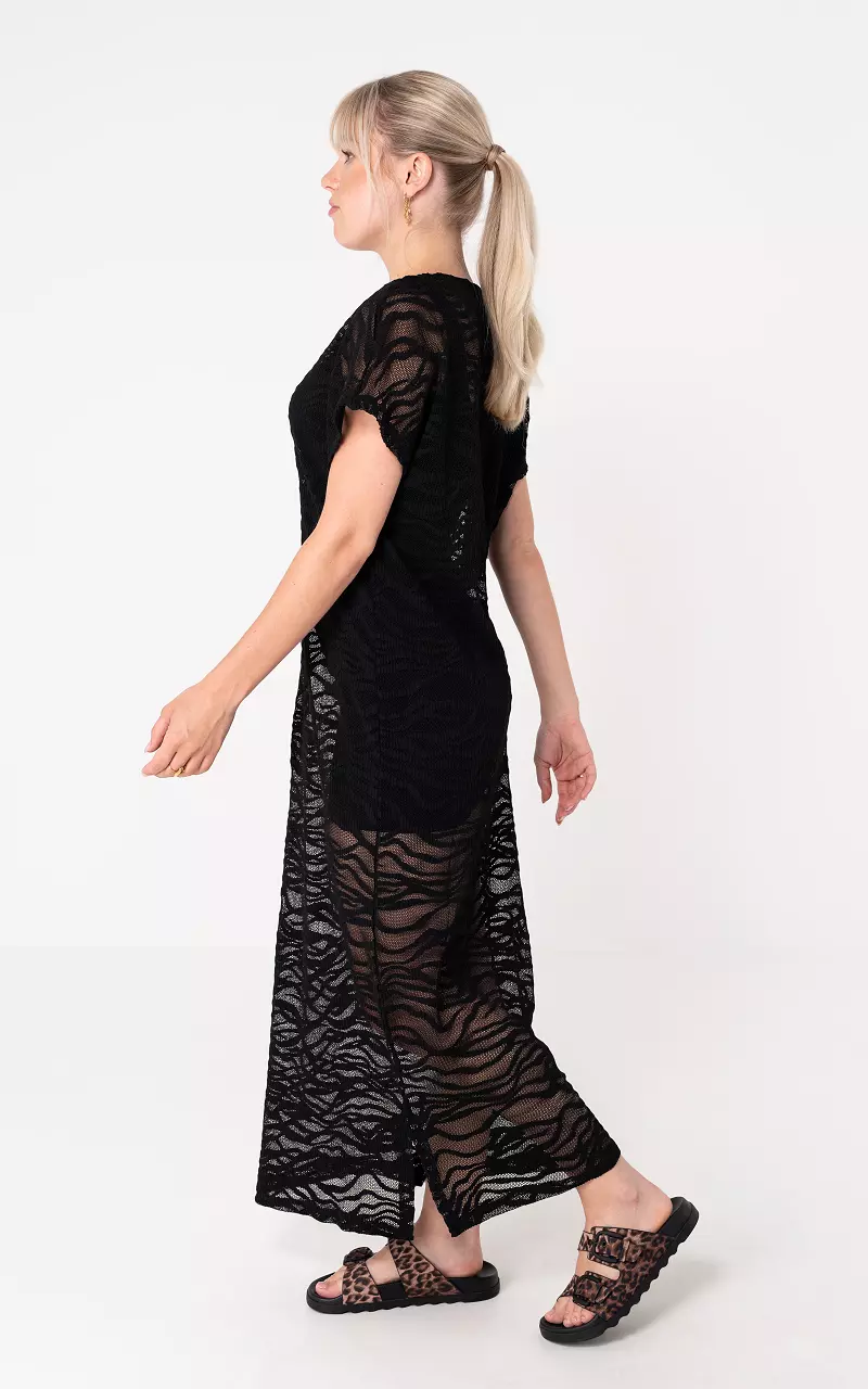 Transparentes Kleid Schwarz