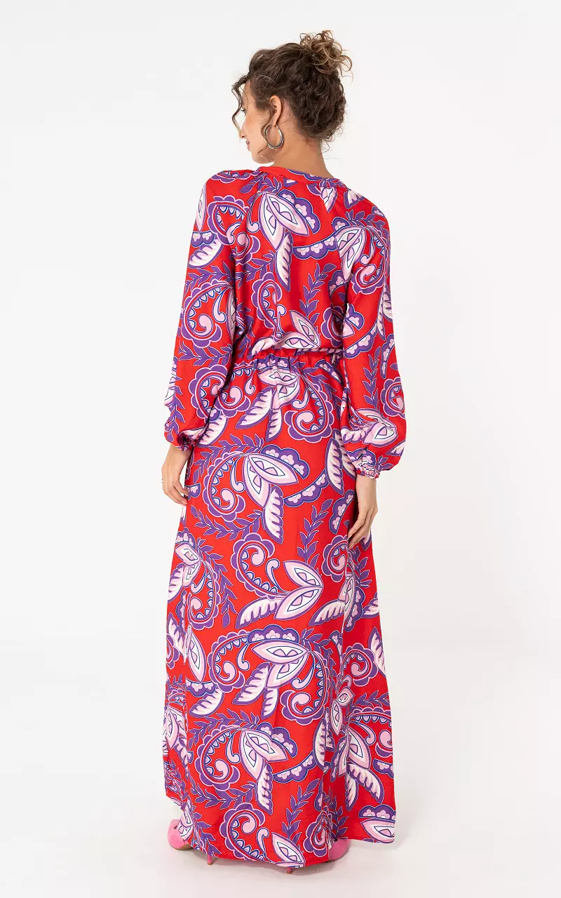 Maxikleid Rot Lila