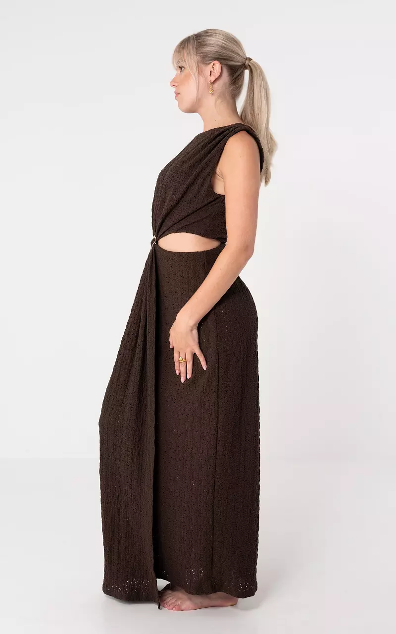 Maxikleid Braun