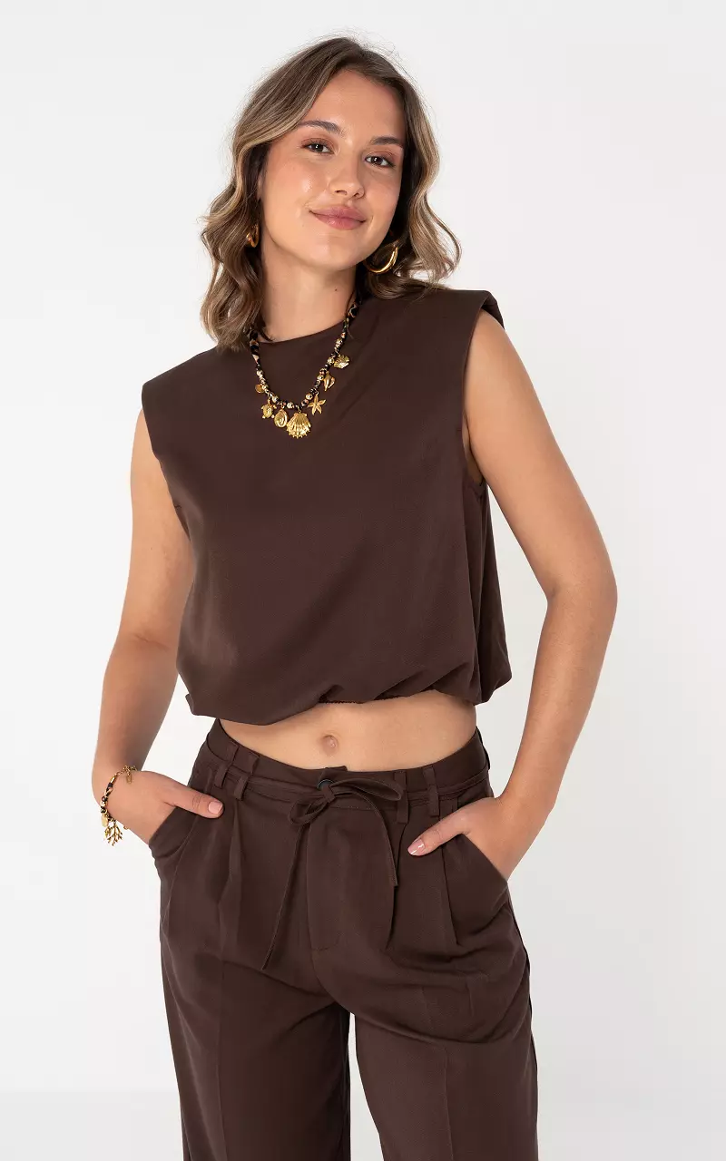 Cropped top Dark Brown