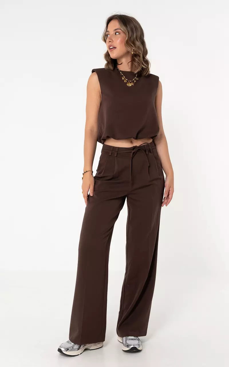 Cropped top Dark Brown