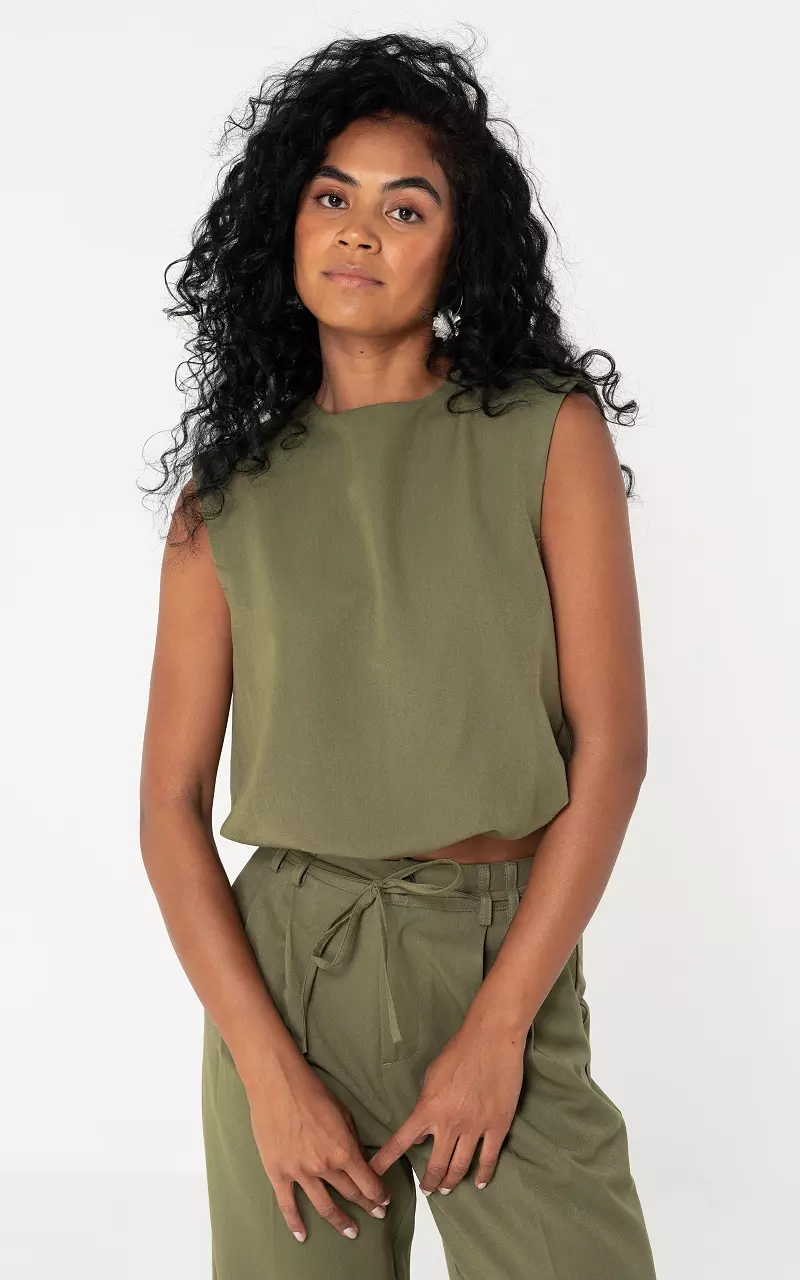 Cropped top Kaki