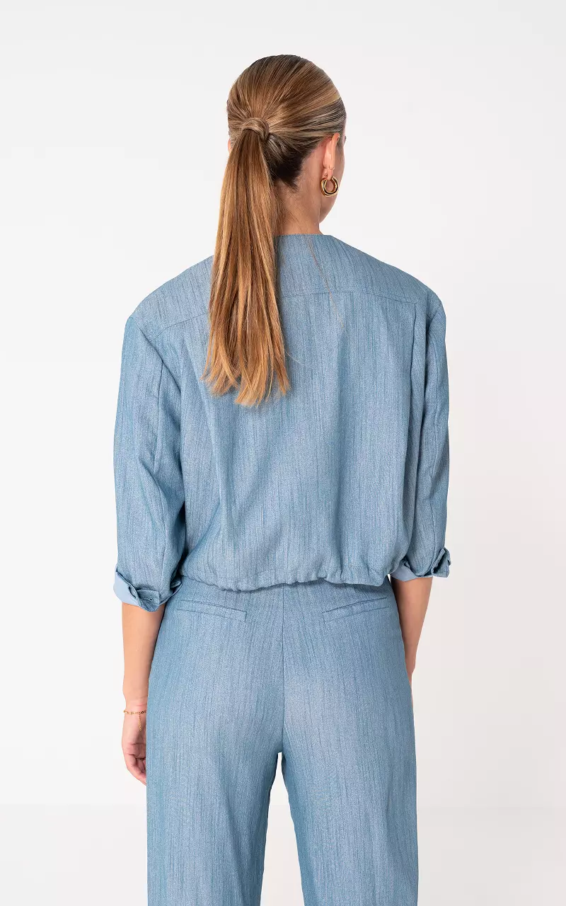 Blouse with buttons Blue