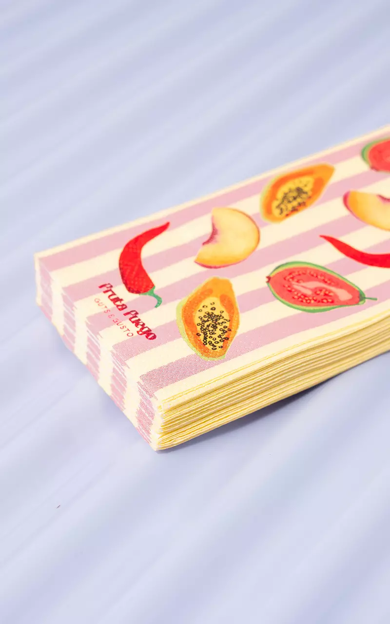 Napkins Light Yellow Pink