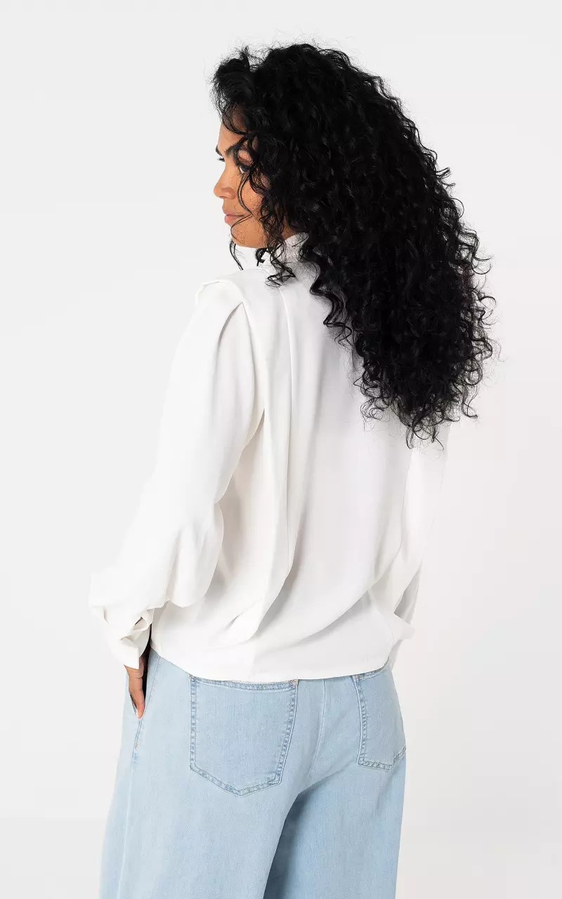 Blouse with buttons White