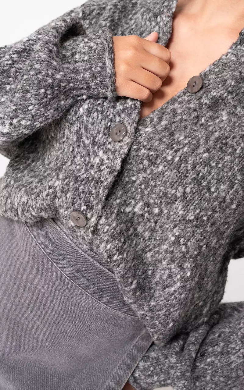 Cardigan with buttons Grey