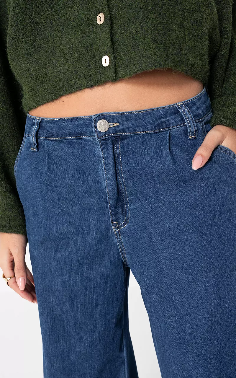 Wide leg jeans Dark Blue
