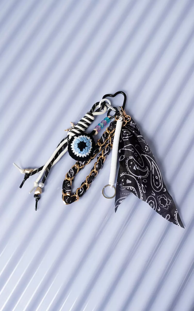 Bag pendant Black White