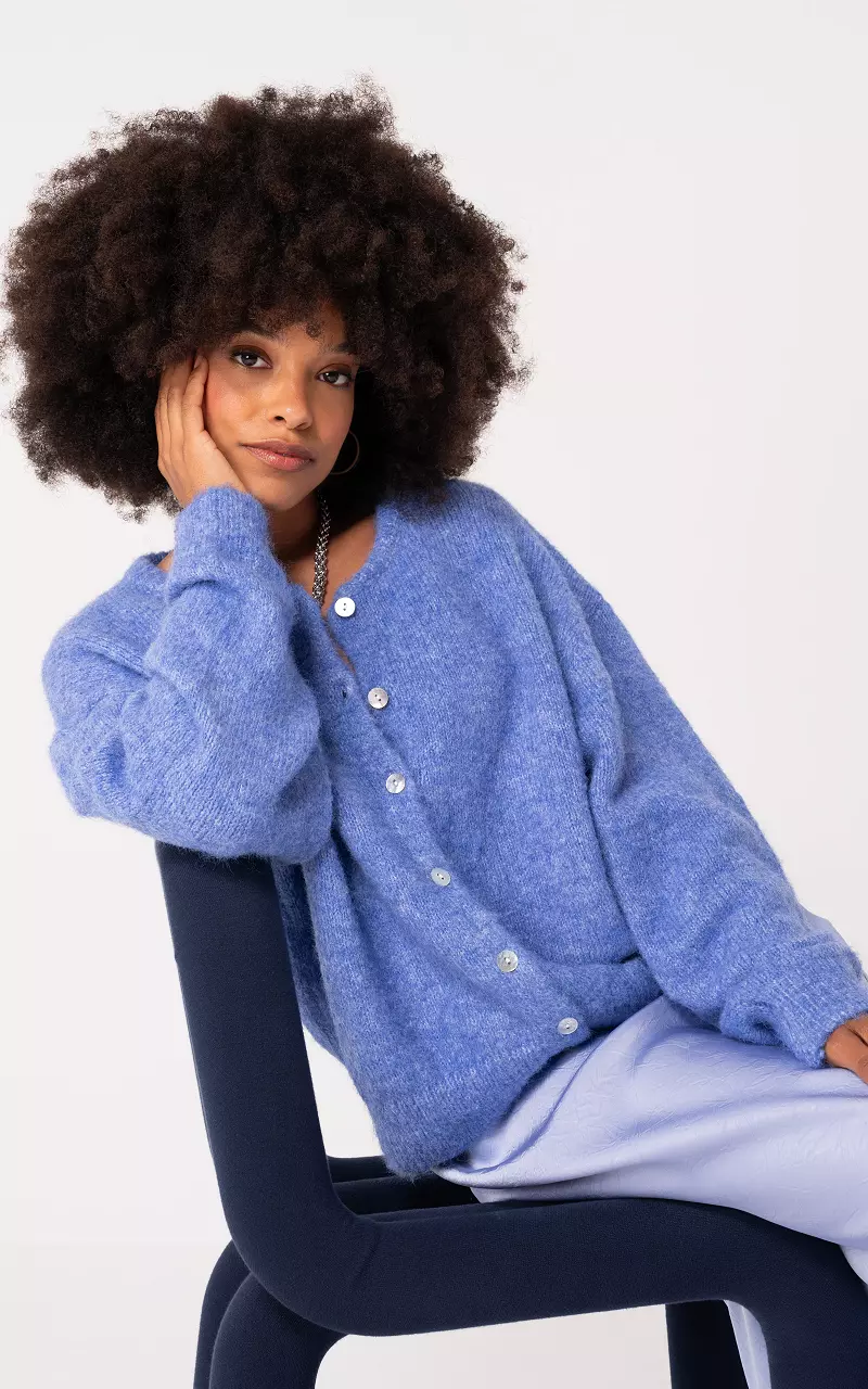 Cardigan with buttons Blue