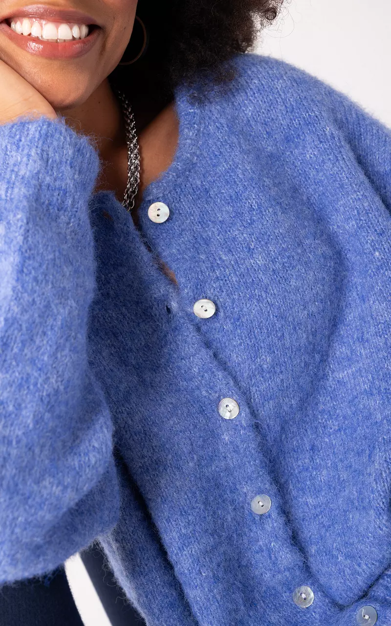 Cardigan with buttons Blue