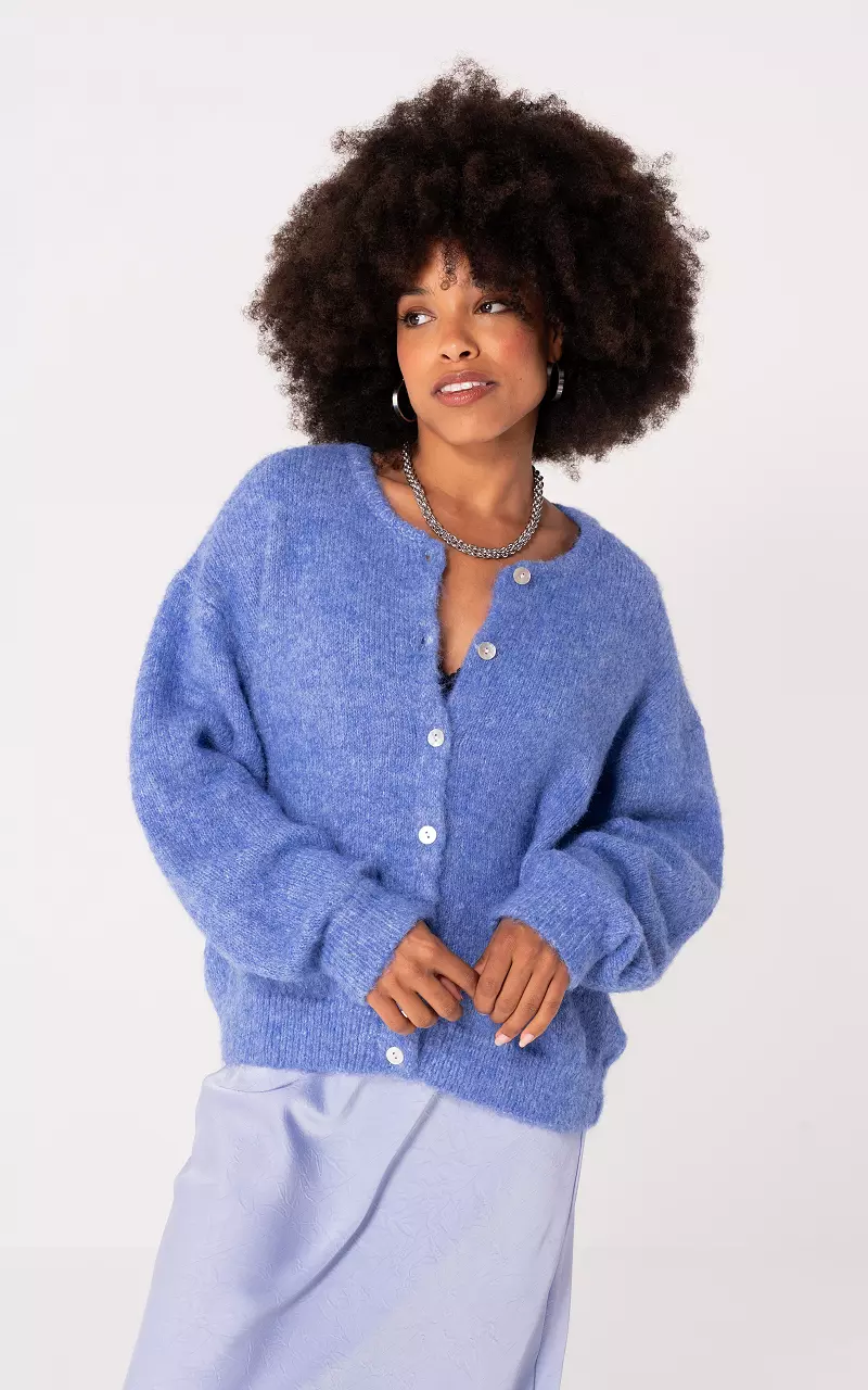 Cardigan with buttons Blue