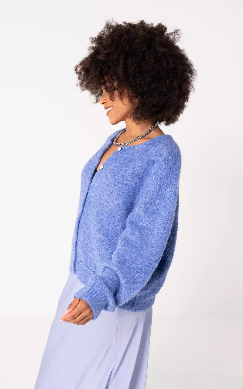 Cardigan with buttons Blue