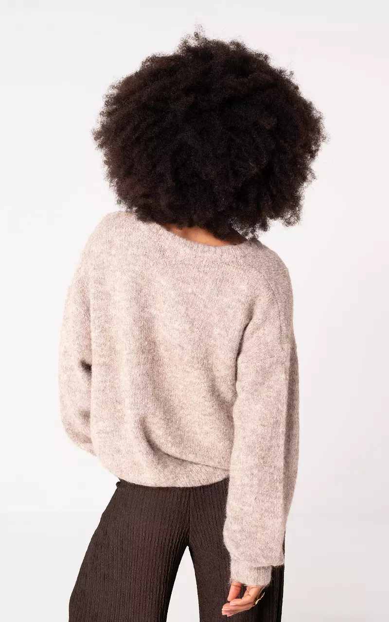 Cardigan with buttons Beige