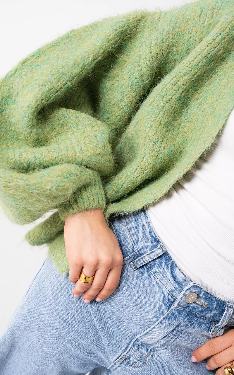 Overszied cardigan Green