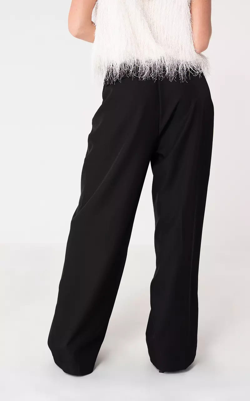 Wide leg trousers Black