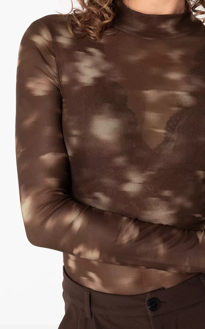 Mesh body Bruin Beige