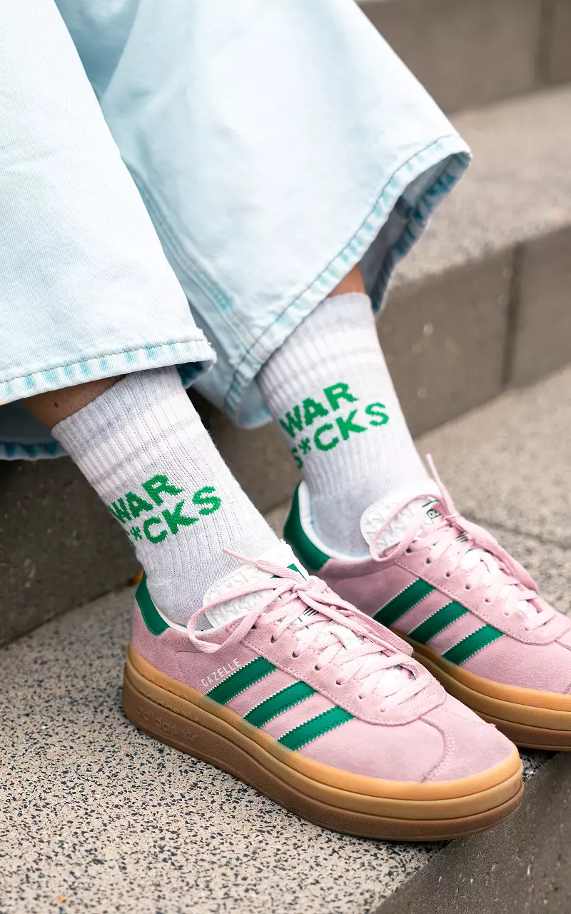 War S*cks socks Light Grey Green