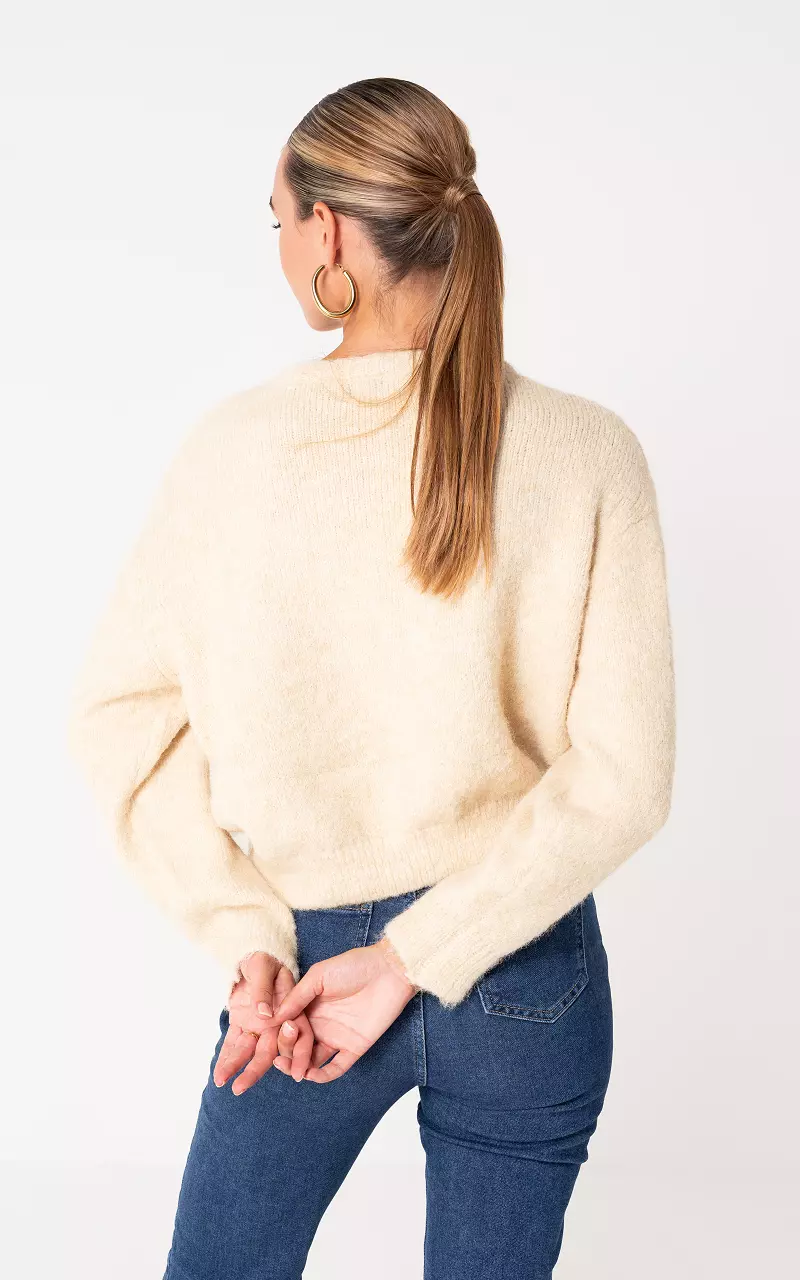 Cardigan with buttons Cream