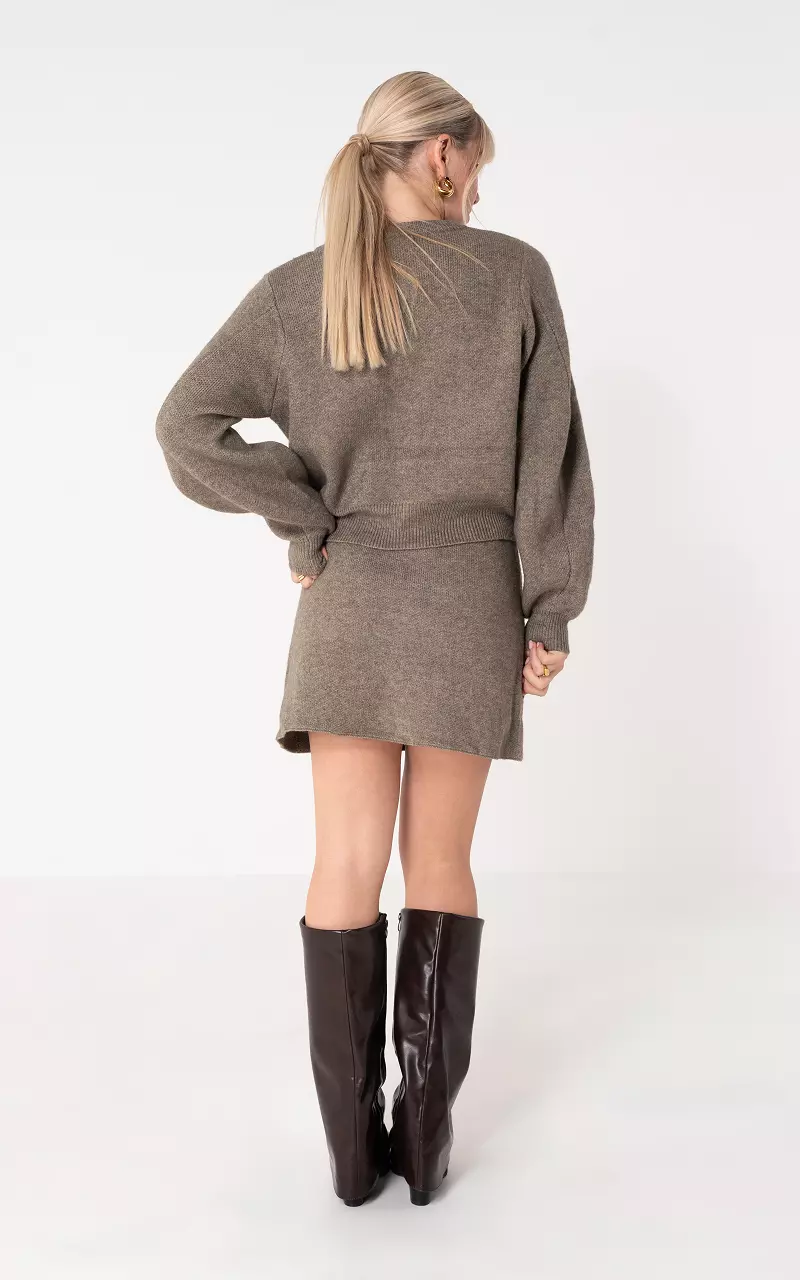 Knitted set  Taupe