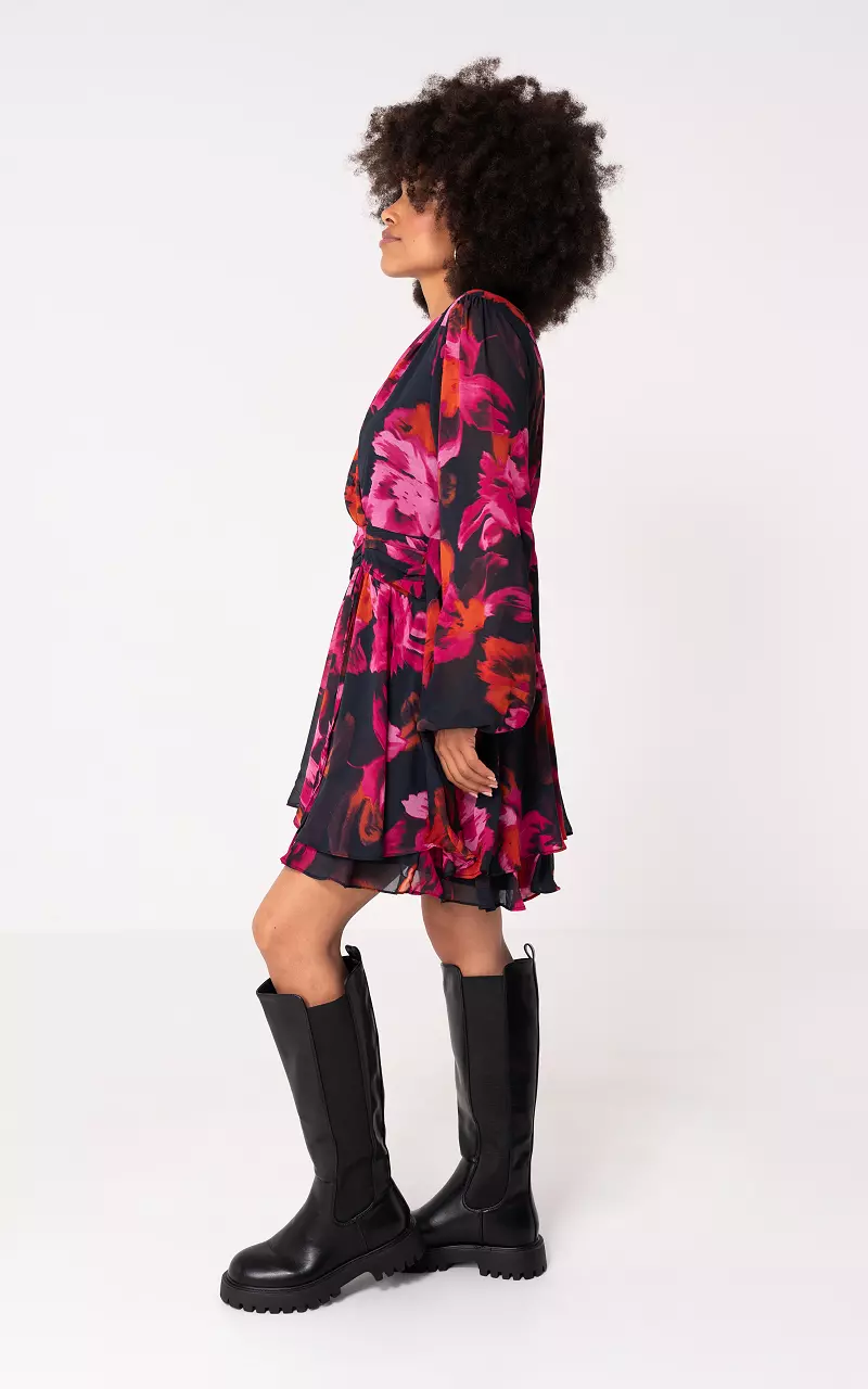 Dress with print Black Pink